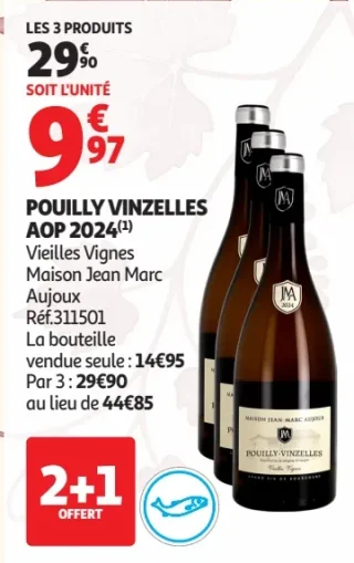 Pouilly Vinzelles AOP 2024 Vieilles Vignes Maison Jean Marc Aujoux