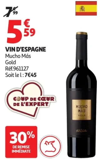 VIN D'ESPAGNE Mucho Más Gold