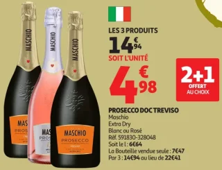 PROSECCO DOC TREVISO Maschio Extra Dry Blanc ou Rosé
