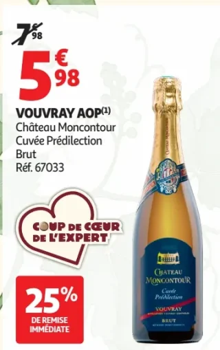 Vouvray AOP Château Moncontour Cuvée Prédilection Brut