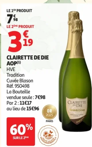Clairette de Die AOP Tradition Cuvée Blason