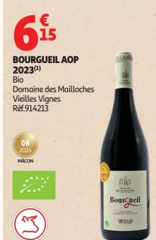 Vin rouge Bourgueil AOP 2023 Bio Domaine des Mailloches Vieilles Vignes