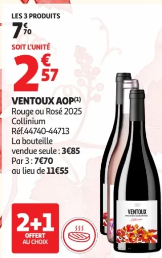 Ventoux AOP Rouge ou Rosé 2025 Collinium