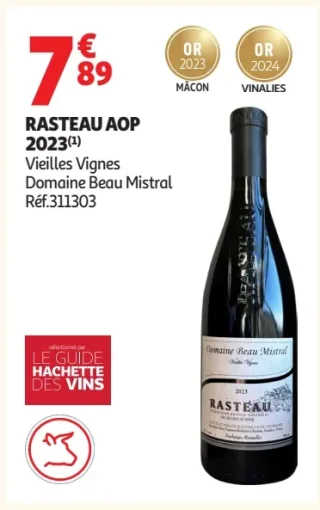 RASTEAU AOP 2023 Vieilles Vignes Domaine Beau Mistral