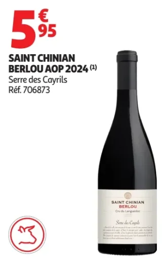 Saint Chinian Berlou AOP 2024 Serre des Cayrils