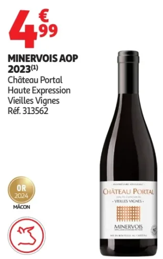 Minervois AOP 2023 Château Portal Haute Expression Vieilles Vignes