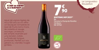 Boutenac AOP 2023 Bio Domaine Le Champ des Murailles Via Nòstra