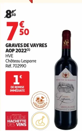 GRAVES DE VAYRES AOP 2022 HVE Château Lesparre