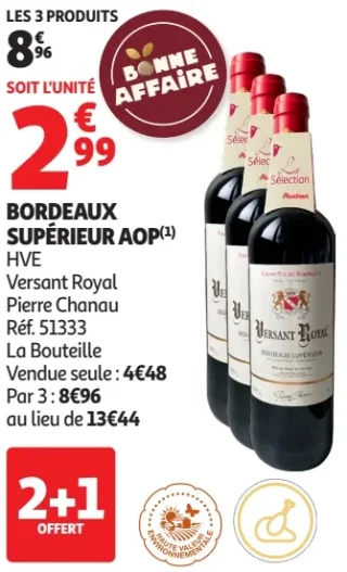Bordeaux Supérieur AOP Versant Royal Pierre Chanau
