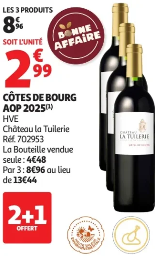 Côtes de Bourg AOP 2025 Château la Tuilerie