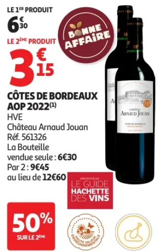 Côtes de Bordeaux AOP 2022 Château Arnaud Jouan