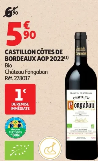 Castillon Côtes de Bordeaux AOP 2022 Château Fongaban