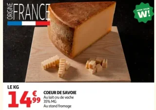 COEUR DE SAVOIE au lait cru de vache