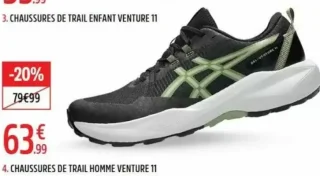 Chaussures de trail homme Venture 11 Asics