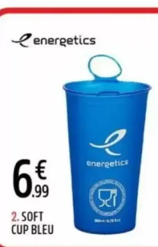 Gobelet souple Energetics Soft Cup Bleu