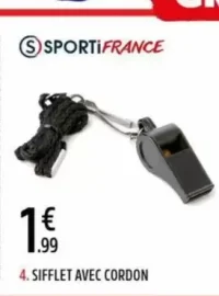 Sifflet avec cordon SportiFrance