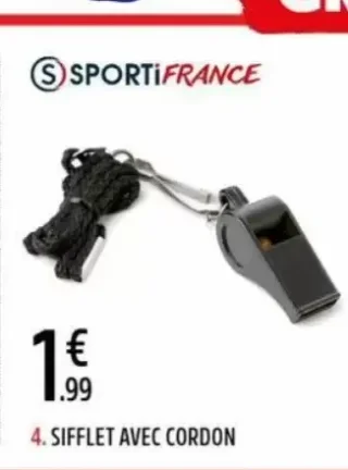 Sifflet avec cordon SportiFrance
