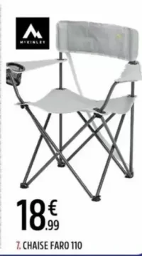 Chaise de camping Faro 110 McKinley