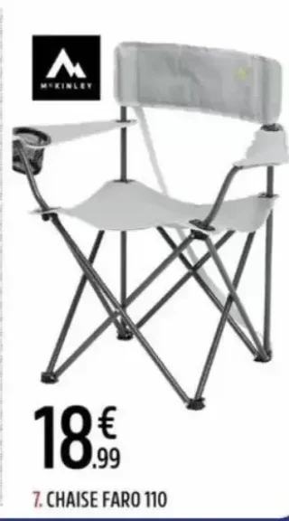 Chaise de camping Faro 110 McKinley