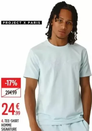 TEE-SHIRT HOMME SIGNATURE PROJECT X PARIS