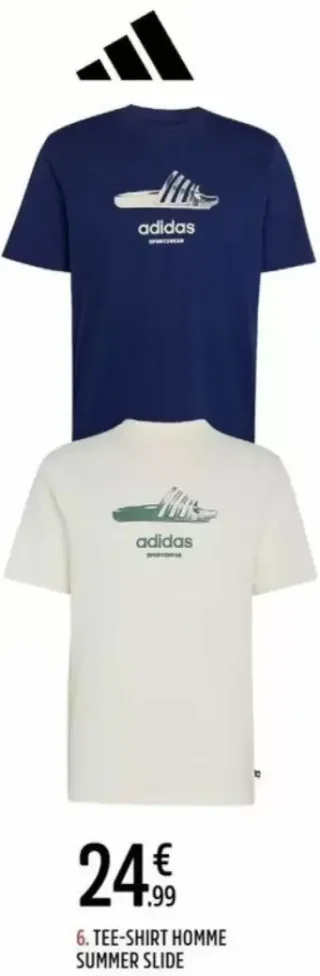 TEE-SHIRT HOMME SUMMER SLIDE ADIDAS