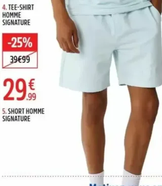SHORT HOMME SIGNATURE PROJECT X PARIS