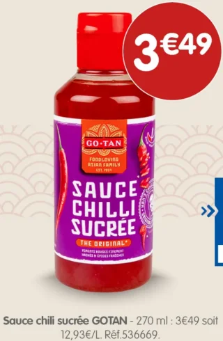Sauce chili sucrée GOTAN