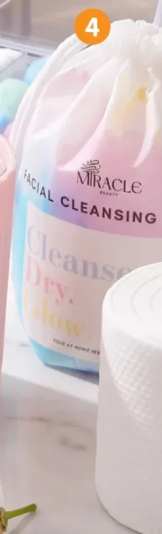 Rouleau lingettes sèches visage Miracle Beauty