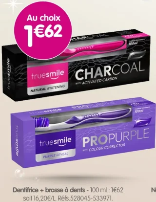 Dentifrice + brosse à dents Truesmile