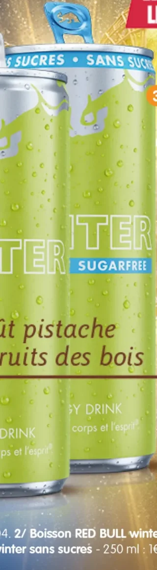 Boisson RED BULL winter sans sucres