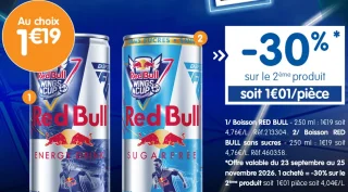 Boisson énergétique Red Bull / Red Bull sans sucres