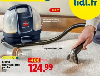BISSELL Nettoyeur de tapis portable