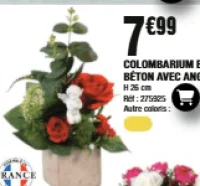 Colombarium en béton avec ange