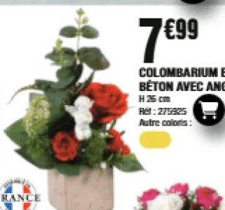 Colombarium en béton avec ange
