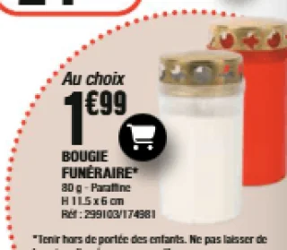 Bougie funéraire