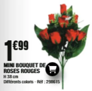 Mini bouquet de roses rouges