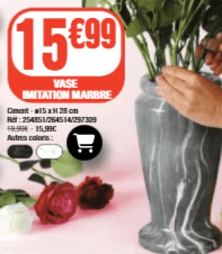 Vase imitation marbre