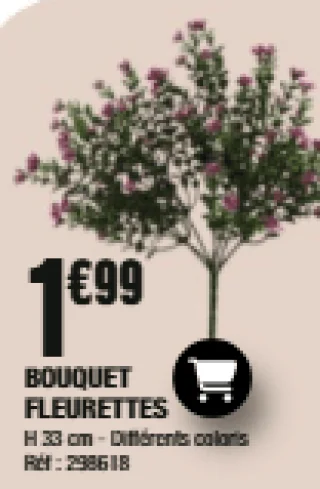Bouquet fleurettes artificiel