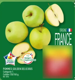 Pommes Golden Delicious