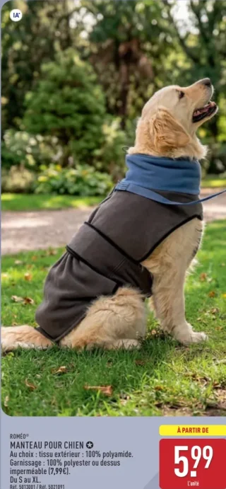 Manteau pour chien Roméo