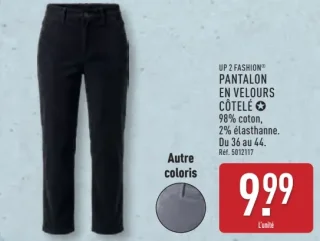 UP 2 FASHION Pantalon en velours côtelé
