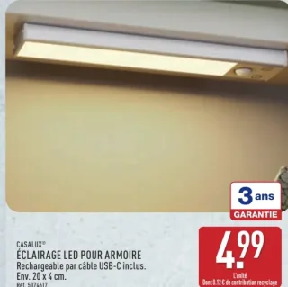 Éclairage LED pour armoire Casalux