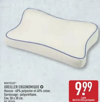 NOVITESSE® OREILLER ERGONOMIQUE