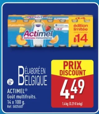 Actimel Goût multifruits