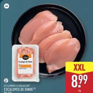 ST-CLÉMENT LE VOLAILLER ESCALOPES DE DINDE