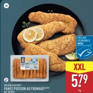 GOLDEN SEAFOOD PANÉS POISSON AU FROMAGE