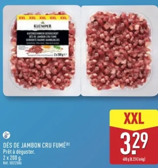 KLÜMPER DÉS DE JAMBON CRU FUMÉ®