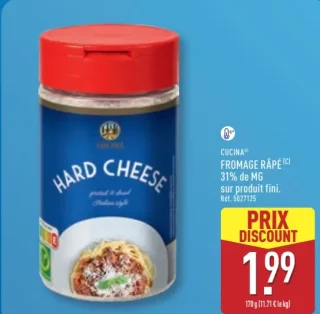 Cucina Fromage Râpé Hard Cheese