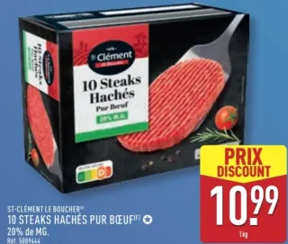 ST-CLÉMENT LE BOUCHER® 10 STEAKS HACHÉS PUR BŒUF