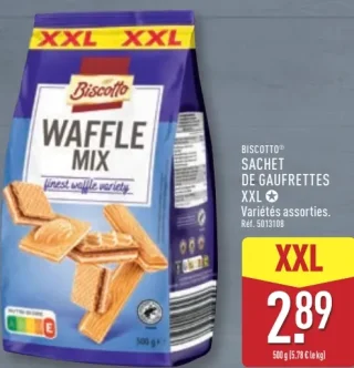 Biscotto Sachet de Gaufrettes XXL Variétés assorties
